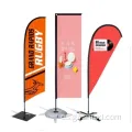 Promoción Bandera de playa de Feather para publicidad